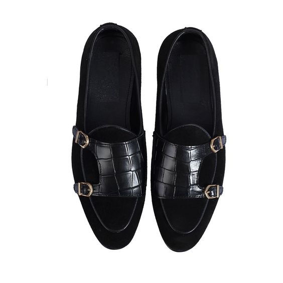 Men Croc Textured Mules Men Croc Textured Mules